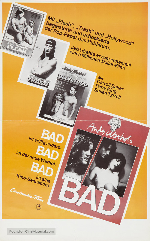 Bad - German Movie Poster
