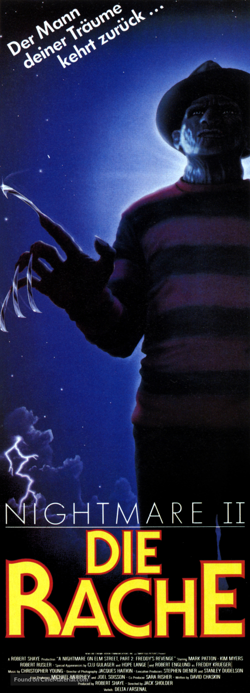 A Nightmare On Elm Street Part 2: Freddy&#039;s Revenge - German Movie Poster