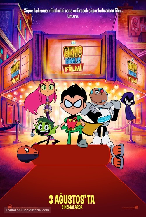 Teen Titans Go! To the Movies - Turkish Movie Poster