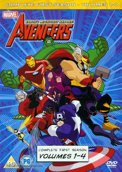&quot;The Avengers: Earth&#039;s Mightiest Heroes&quot; - British DVD movie cover
