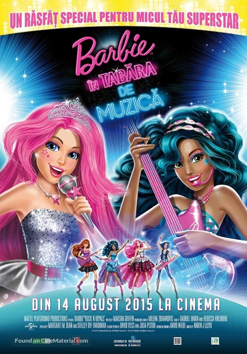 Barbie in Rock &#039;N Royals - Romanian Movie Poster