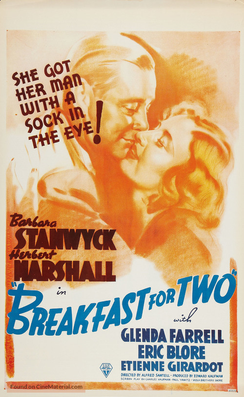 Breakfast for Two - Canadian Movie Poster