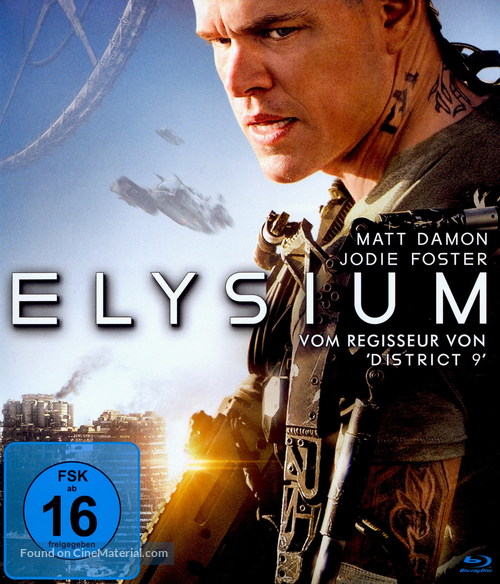 Elysium - German Blu-Ray movie cover