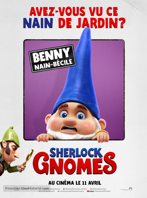 Sherlock Gnomes - French Movie Poster