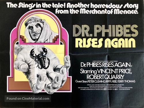 Dr. Phibes Rises Again - British Movie Poster
