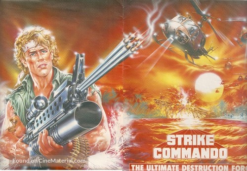 Strike Commando - British Movie Poster