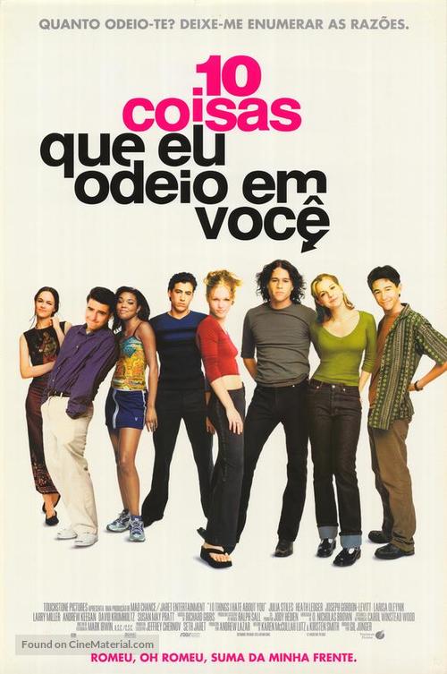 10 Things I Hate About You - Brazilian Movie Poster