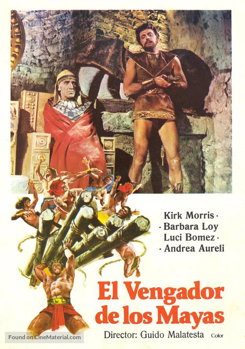 Maciste il vendicatore dei Maya - Spanish Movie Poster