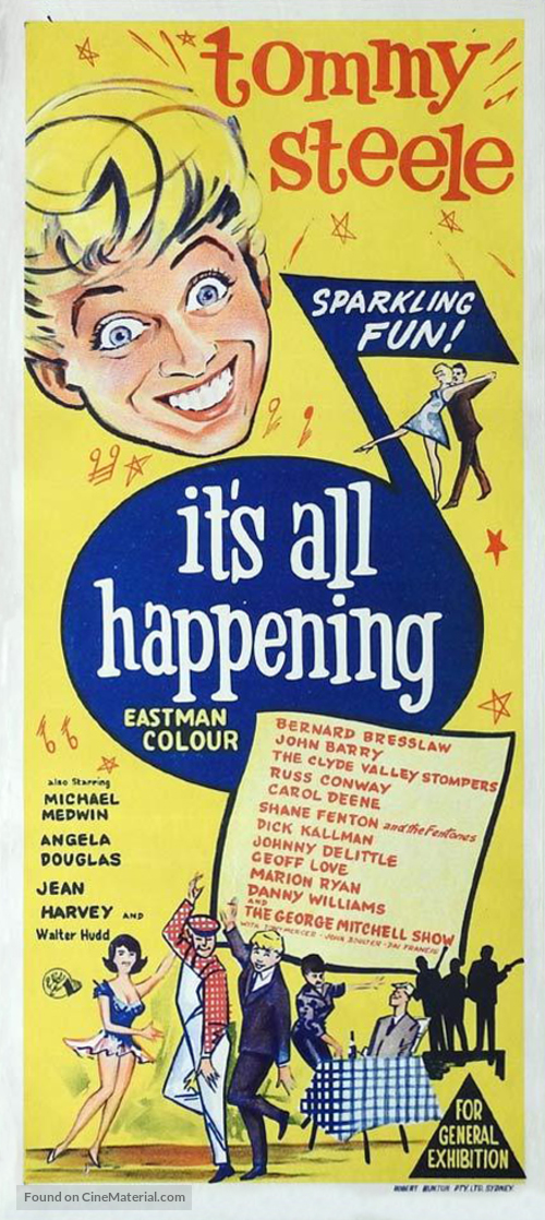 It&#039;s All Happening - Australian Movie Poster