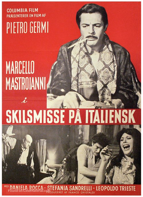 Divorzio all&#039;italiana - Danish Movie Poster