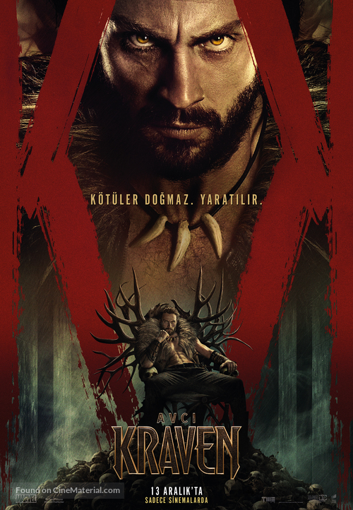 Kraven the Hunter - Turkish Movie Poster