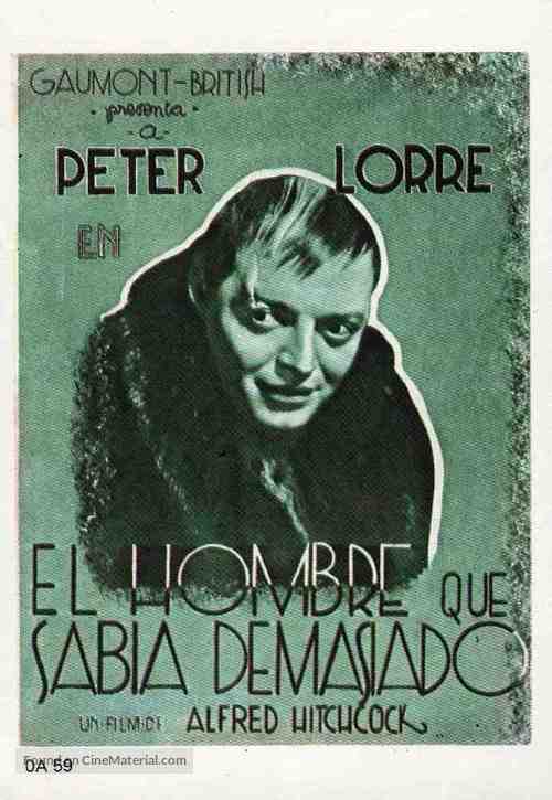 The Man Who Knew Too Much - Spanish Movie Poster
