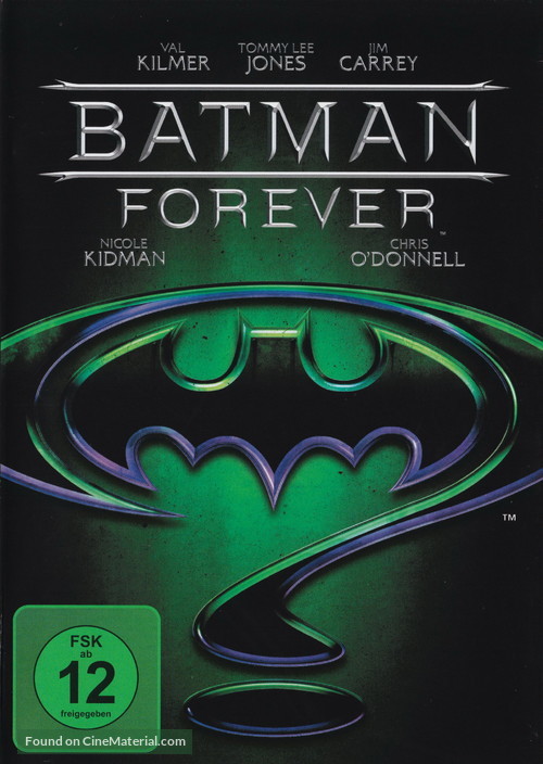 Batman Forever - German DVD movie cover