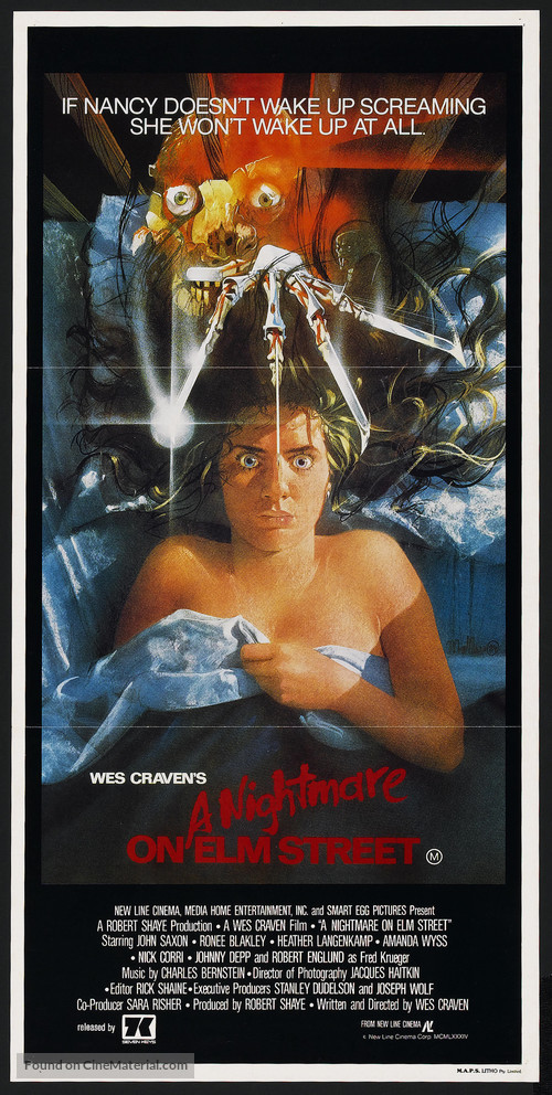 A Nightmare On Elm Street - Australian Movie Poster
