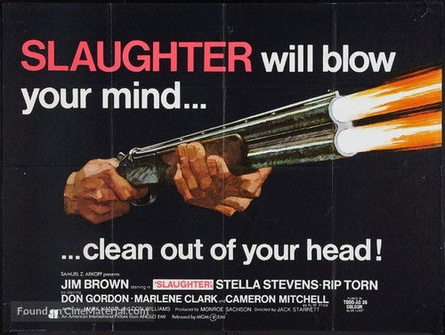 Slaughter - British Movie Poster