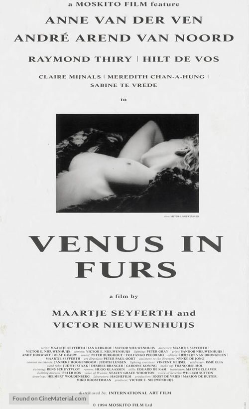 Venus in Furs - Dutch Movie Poster