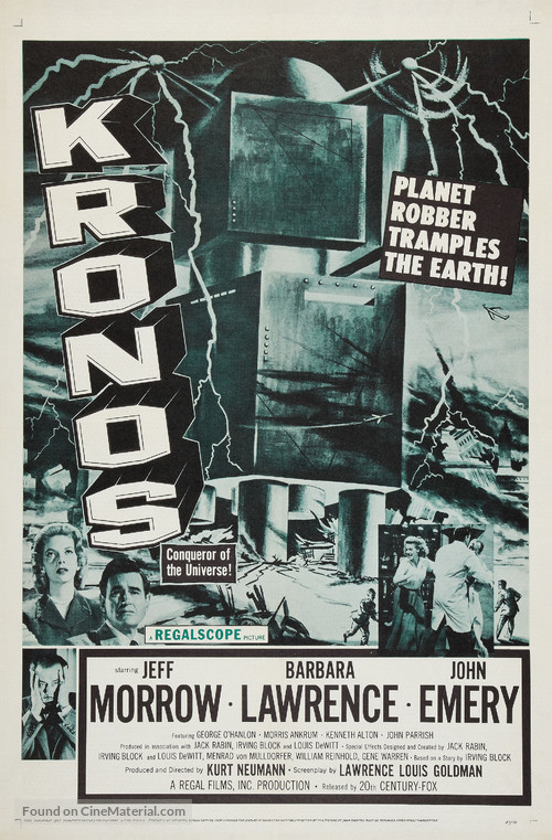 Kronos - Theatrical movie poster