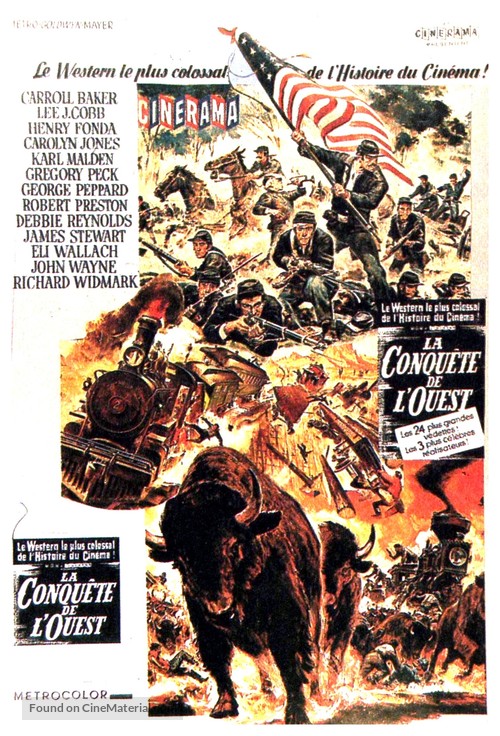 How the West Was Won - French Movie Poster