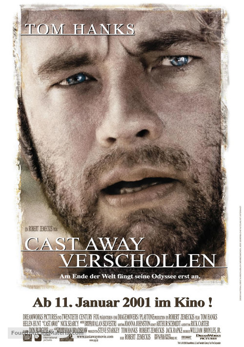 Cast Away - German Movie Poster