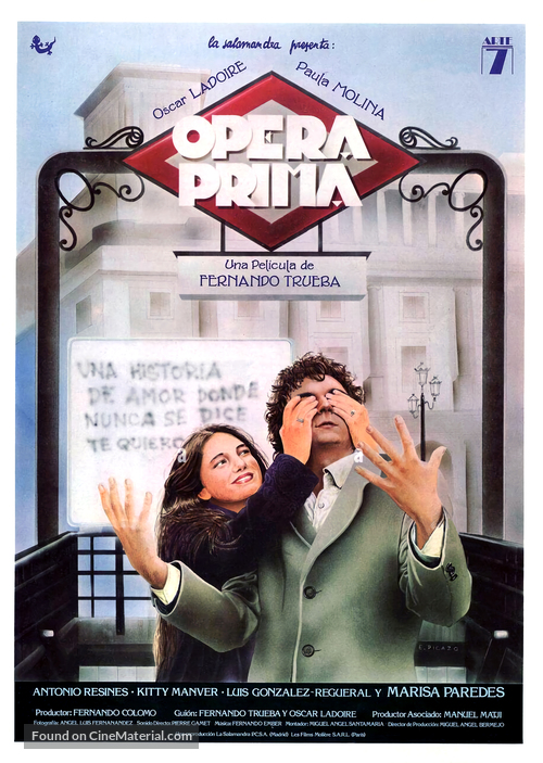 &Oacute;pera prima - Spanish Movie Poster