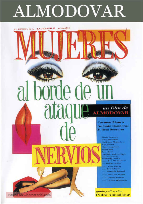 Mujeres Al Borde De Un Ataque De Nervios - Spanish Movie Cover