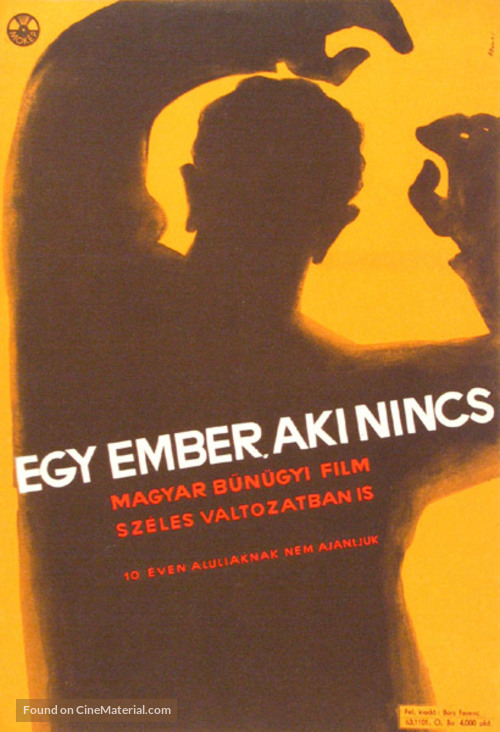 Egy ember aki nincs - Hungarian Movie Poster