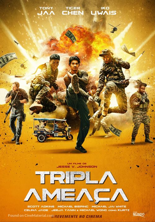 Triple Threat - Portuguese Movie Poster