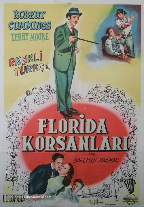 The Barefoot Mailman - Turkish Movie Poster