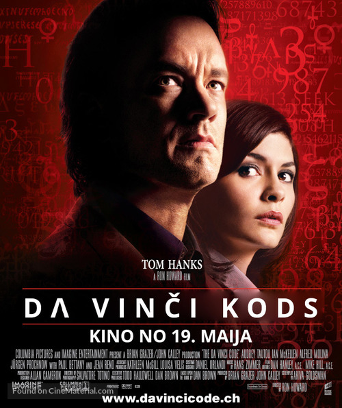 The Da Vinci Code - Latvian Movie Poster