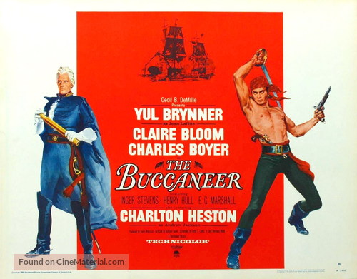 The Buccaneer 1958 Movie Poster