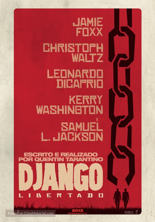 Django Unchained - Portuguese Movie Poster