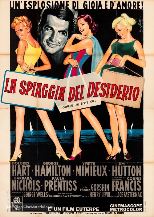 Where the Boys Are - Italian Movie Poster