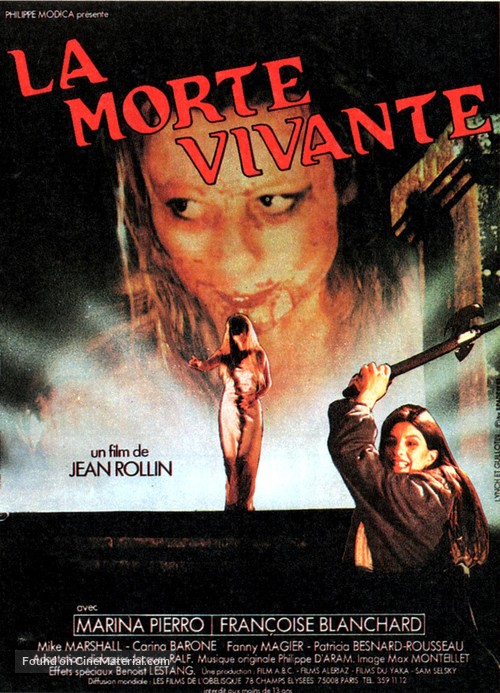 La morte vivante - French Movie Poster