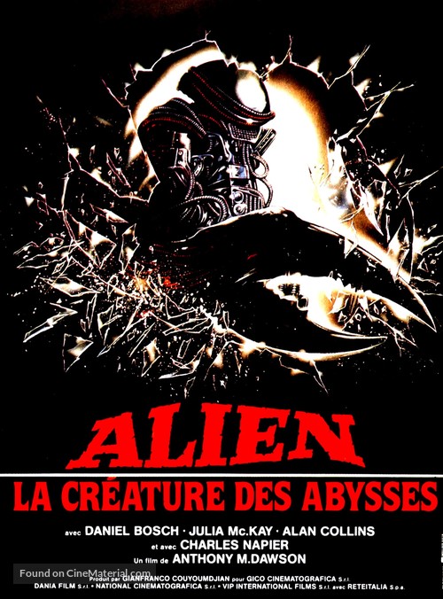 Alien degli abissi - French Movie Poster