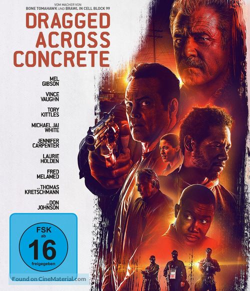 Dragged Across Concrete - German Blu-Ray movie cover
