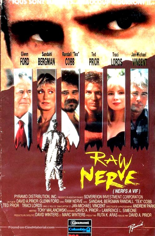 Raw Nerve - French VHS movie cover