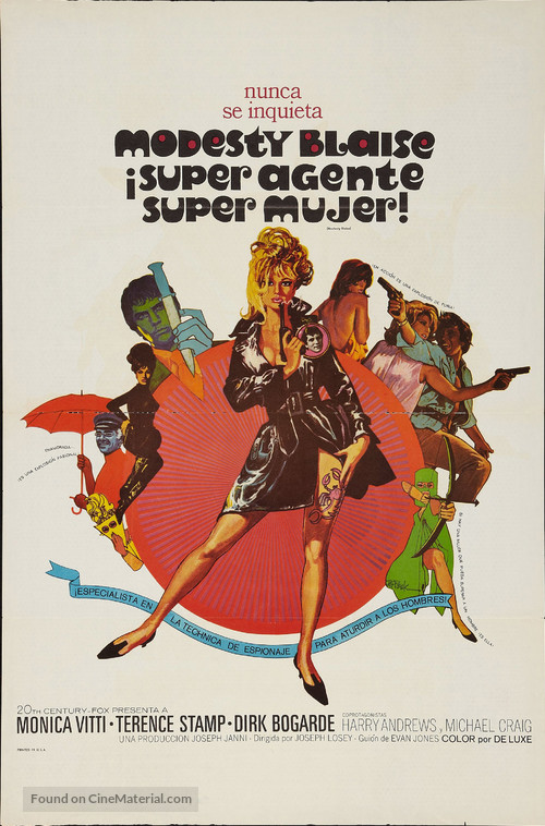 Modesty Blaise - Spanish Movie Poster