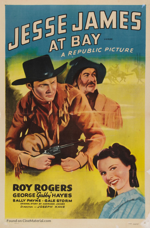 Jesse James at Bay - Re-release movie poster
