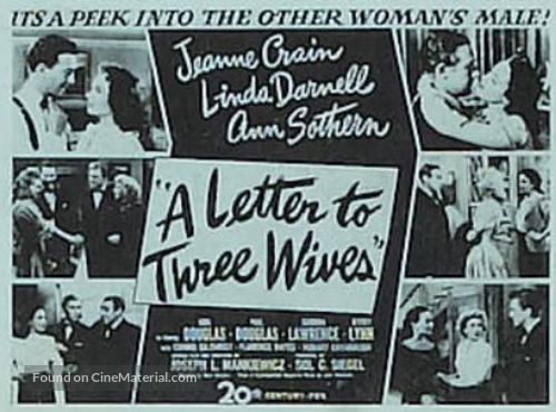 A Letter to Three Wives - Movie Poster