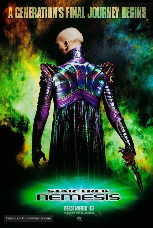 Star Trek: Nemesis - Advance movie poster