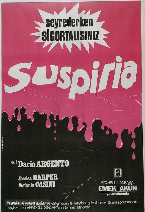 Suspiria - Turkish Movie Poster