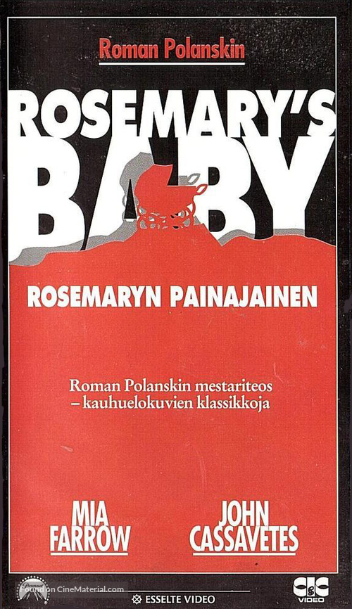 Rosemary&#039;s Baby - Finnish VHS movie cover