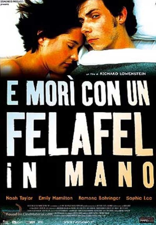 He Died with a Felafel in His Hand - Italian Movie Poster