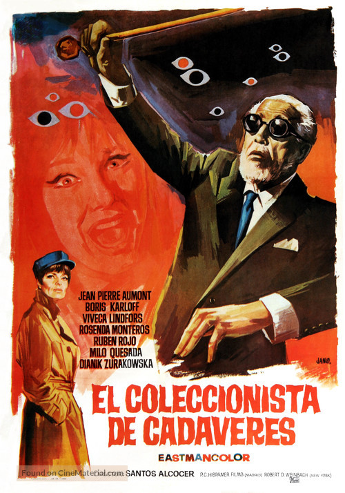 El coleccionista de cad&aacute;veres - Spanish Movie Poster