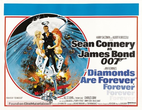 Diamonds Are Forever - British Theatrical movie poster