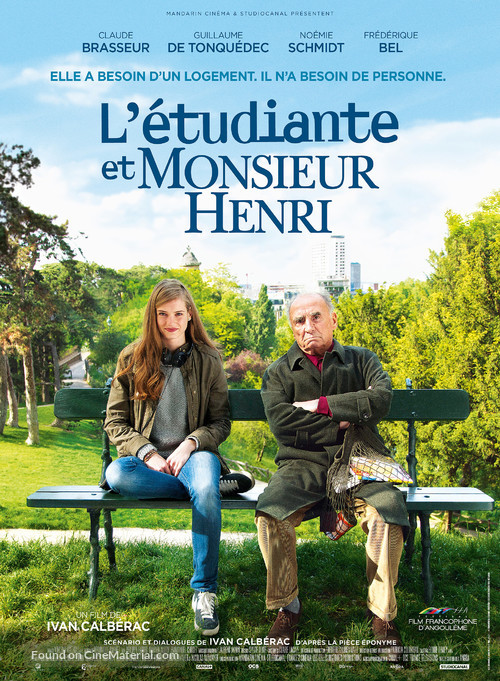 L&#039;&eacute;tudiante et monsieur Henri - French Movie Poster