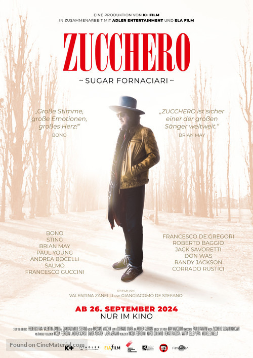 Zucchero Sugar Fornaciari - German Movie Poster