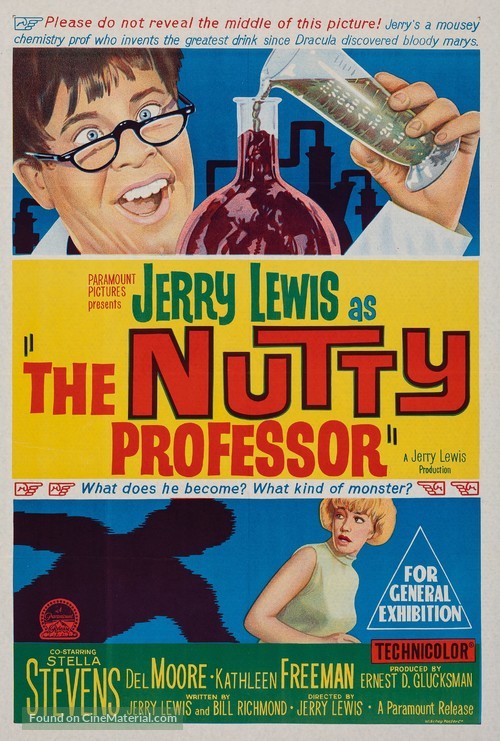 The Nutty Professor - Australian Movie Poster