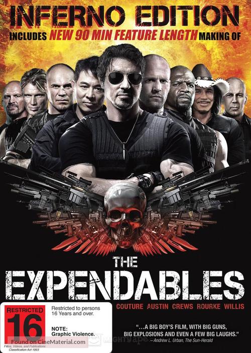 The Expendables - New Zealand DVD movie cover