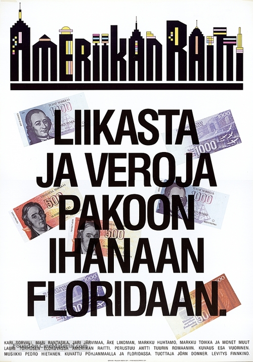Ameriikan raitti - Finnish Movie Poster